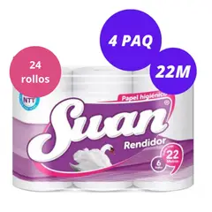 SWAN - Papel Higiénico X4paq De 22m