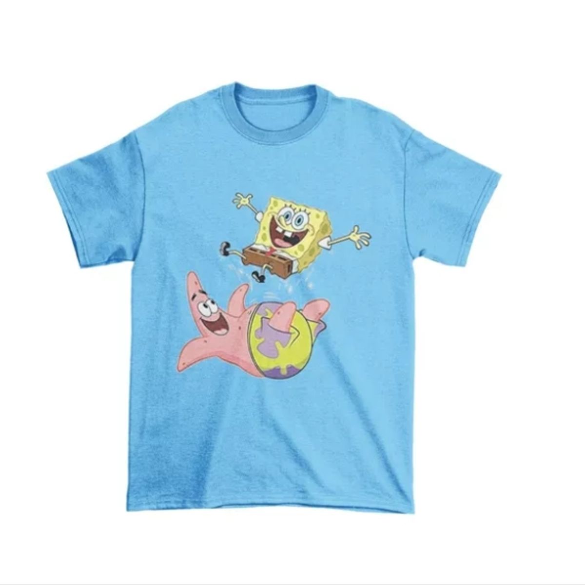 GENERICO - Polera Juvenil Niña Niño Bob Esponja Patricio Juego Algodon