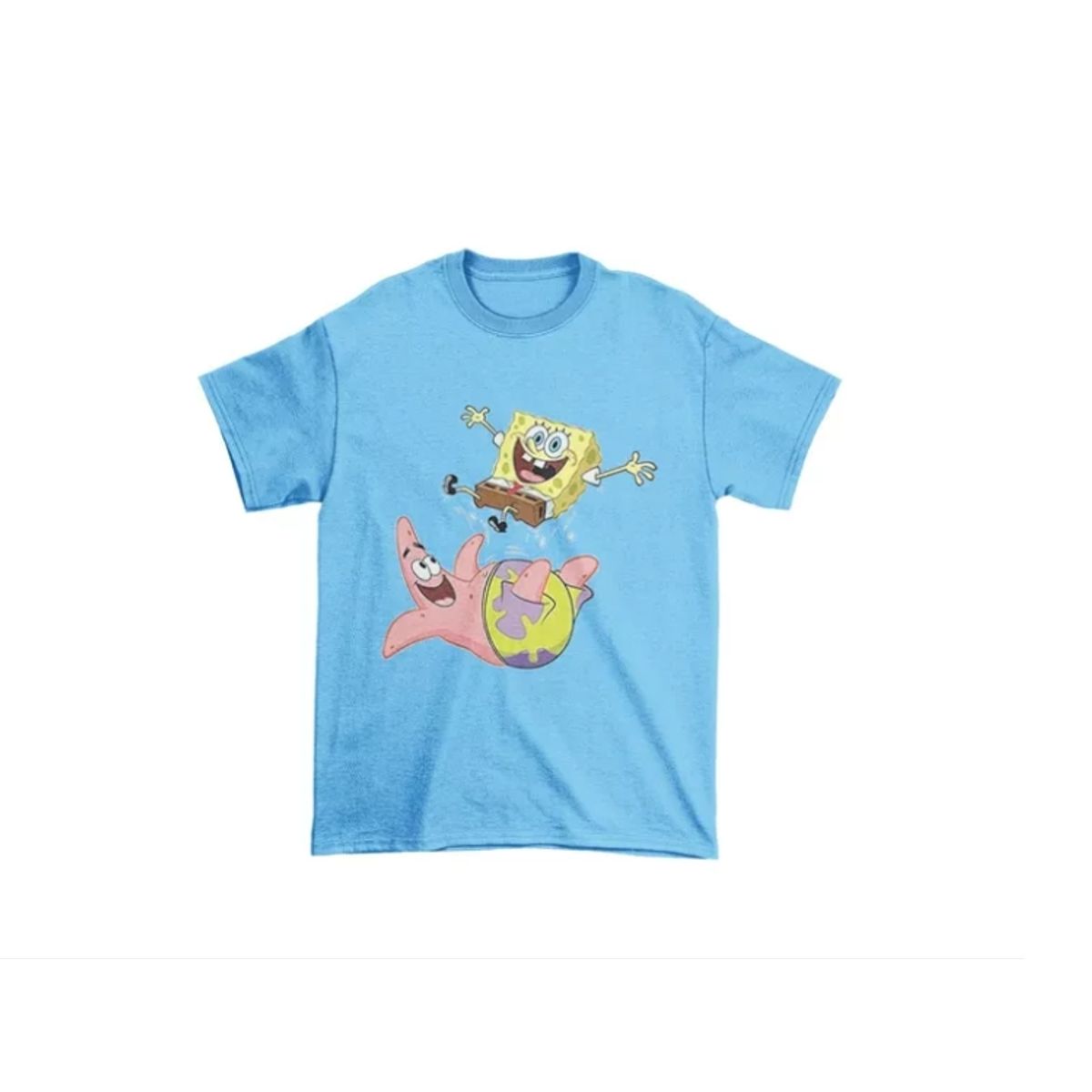 GENERICO - Polera Juvenil Niña Niño Bob Esponja Patricio Juego Algodon