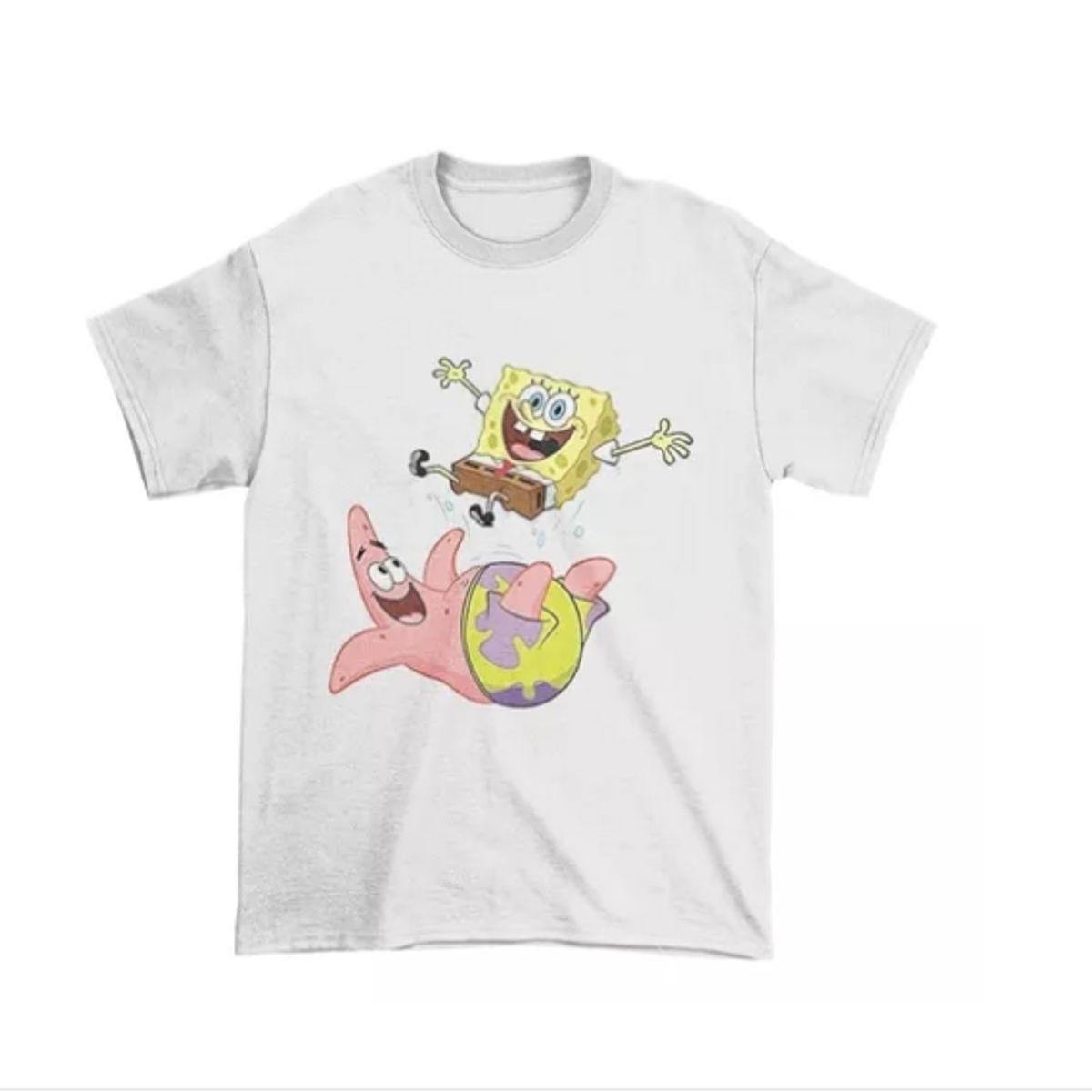 GENERICO - Polera Juvenil Niña Niño Bob Esponja Patricio Juego Algodon