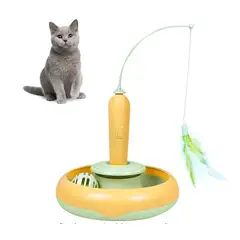 GENERICO - Juguete Automático Interactivo Con Bola Pluma De Gato Gatito