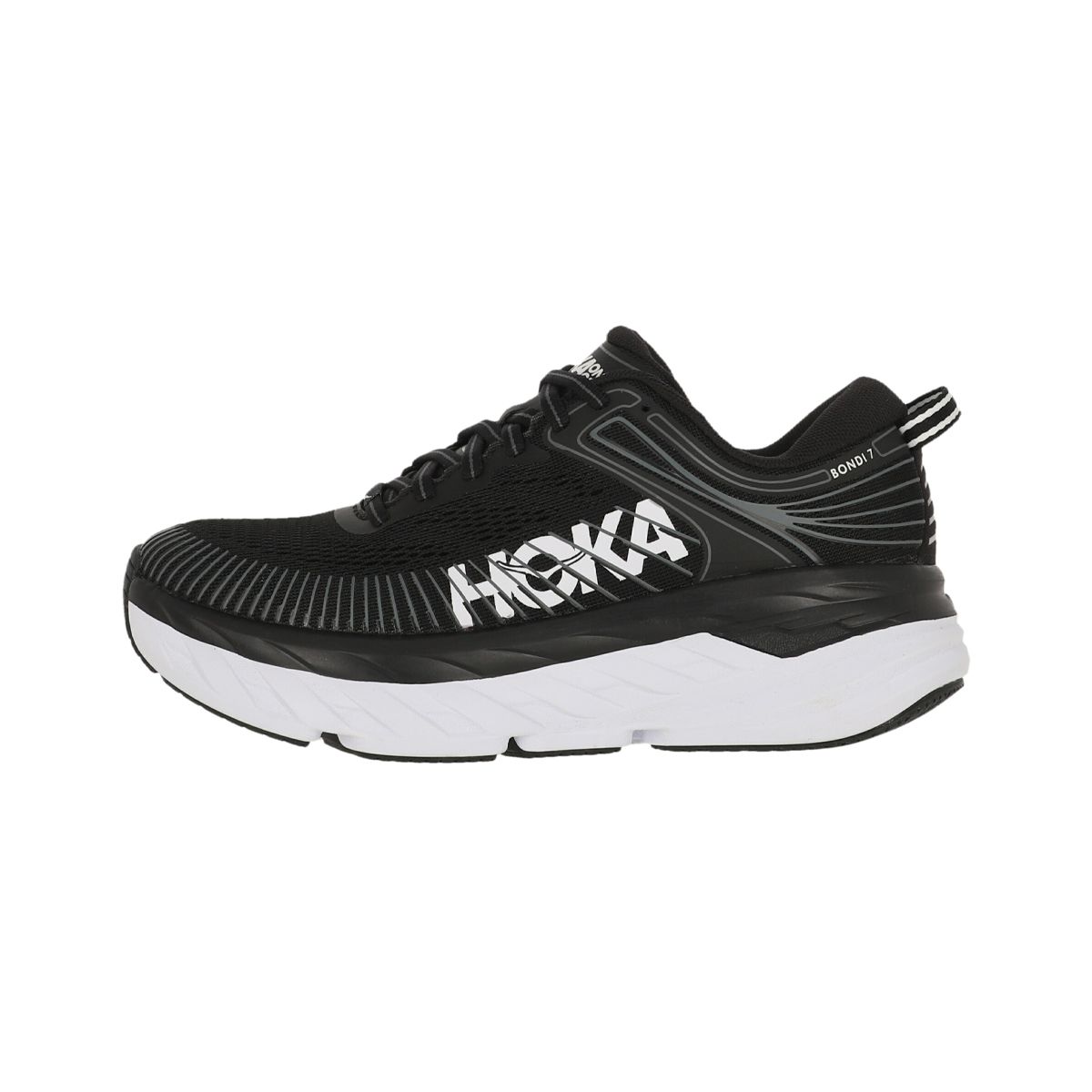 HOKA - Zapatillas Mujer Running Hoka Bondi 7 Black/White