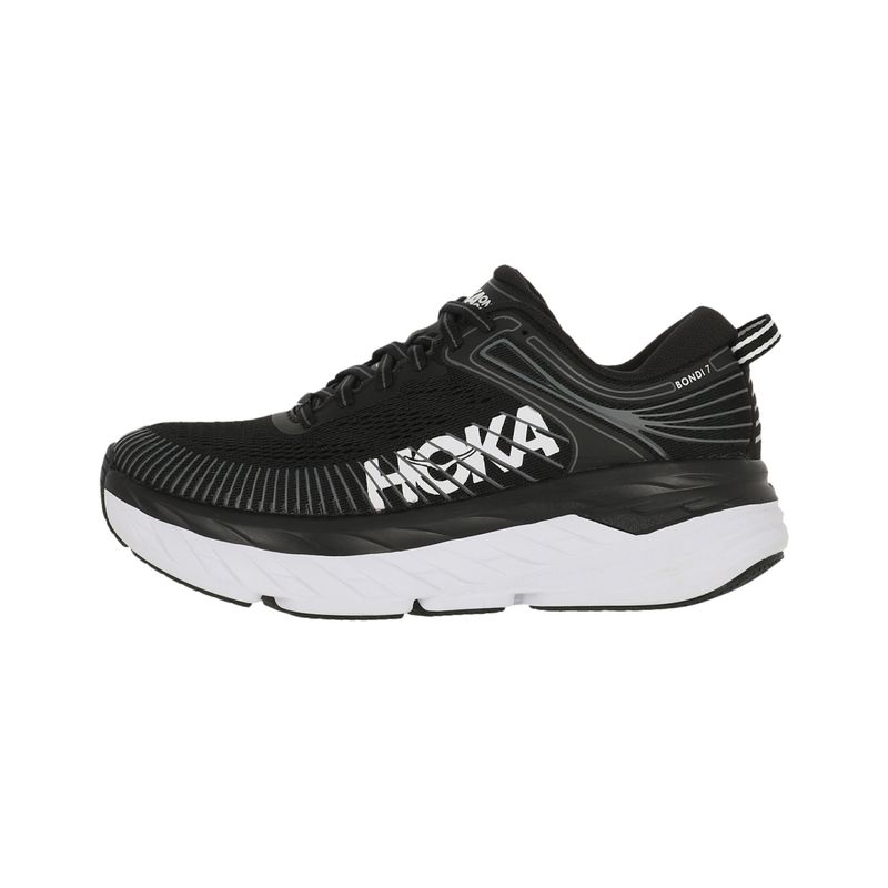 HOKA - Zapatilla Hoka Bondi 7 Mujer Black/White