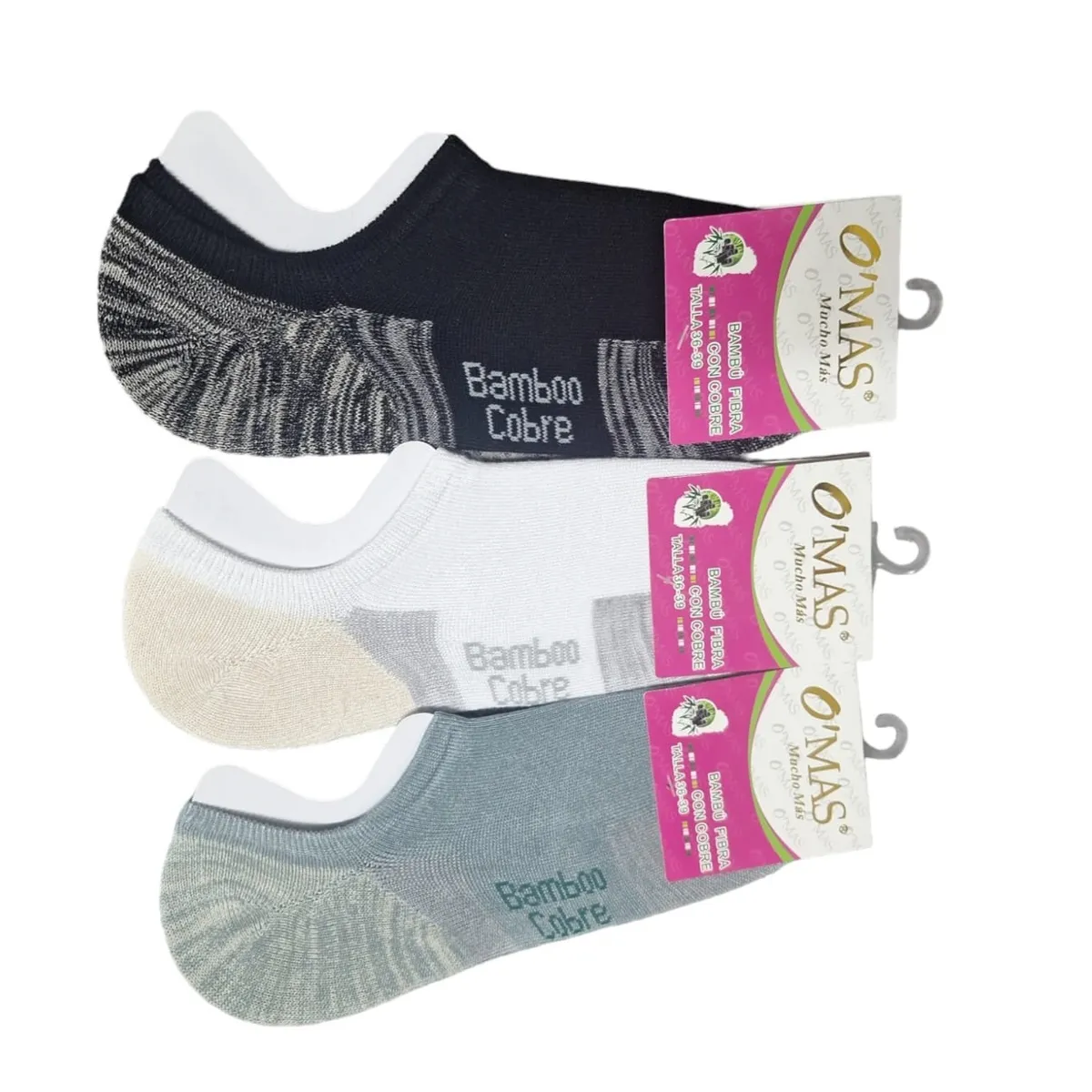 GARSIL - 12 Pares De Calcetas Tobilleras  Cortas Con Bambu y Cobre Para Mujer