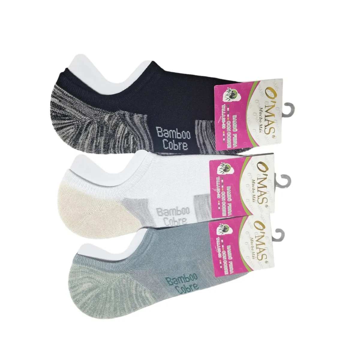 GARSIL - 12 Pares De Calcetas Tobilleras  Cortas Con Bambu y Cobre Para Mujer