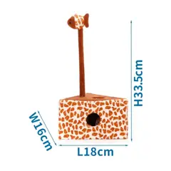 GENERICO - Juguete Rascador Con Forma De Leopardo Para Gatos Pez