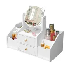 GENERICO - ORGANIZADOR MAQUILLAJE ESPEJO GATITO