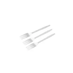 GENERICO - Tenedores Plasticas Transparentes 12pcs 16cm