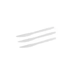 GENERICO - Cuchillos Plasticos Transparentes 12pcs 17cm