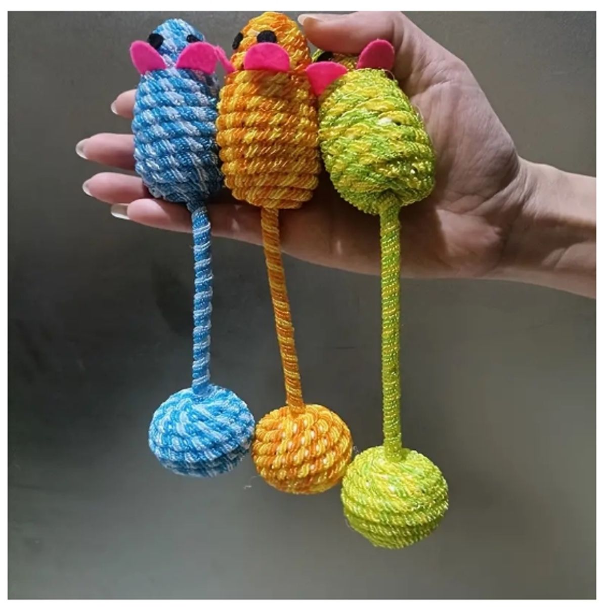 GENERICO - Juguete Ratón De Peluche Para Mascotas Para Masticar Gatos