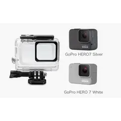 GENERICO - CARCASA SUMERGIBLE GOPRO 7 SILVER & WHITE ALTERNATIVA