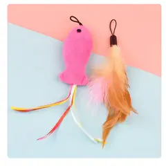 GENERICO - Juguetes Para Gatos Mini Pez Peluche