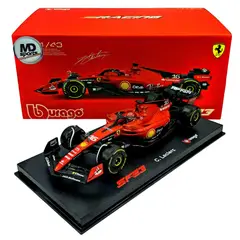 BBURAGO - Auto F1 Ferrari Sf-23 2023 16 Ch. Leclerc Caja Acrilica 1:43