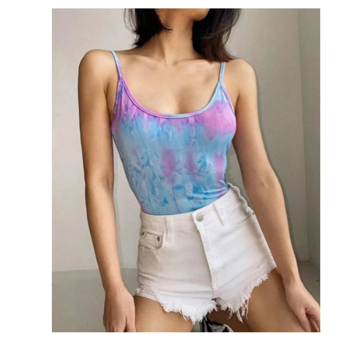 GARSIL - Body De Tirantes Para Mujer Con Fibra De Bambu - Diseño Estampado