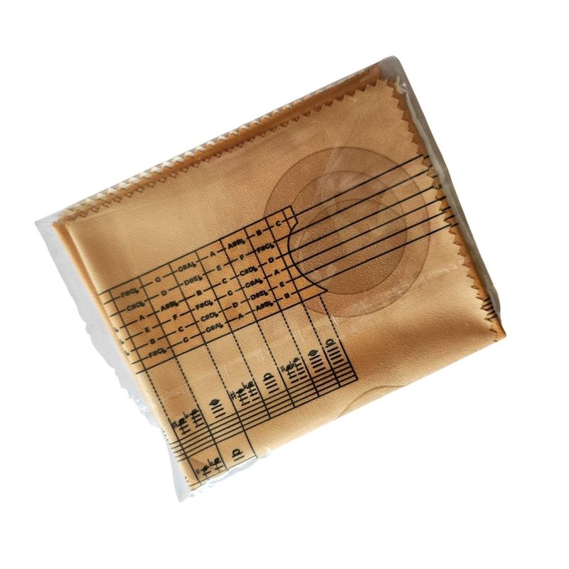 GENERICO - Paño Gamuza Microfibra Con Diseño Notación Musical Guitarra