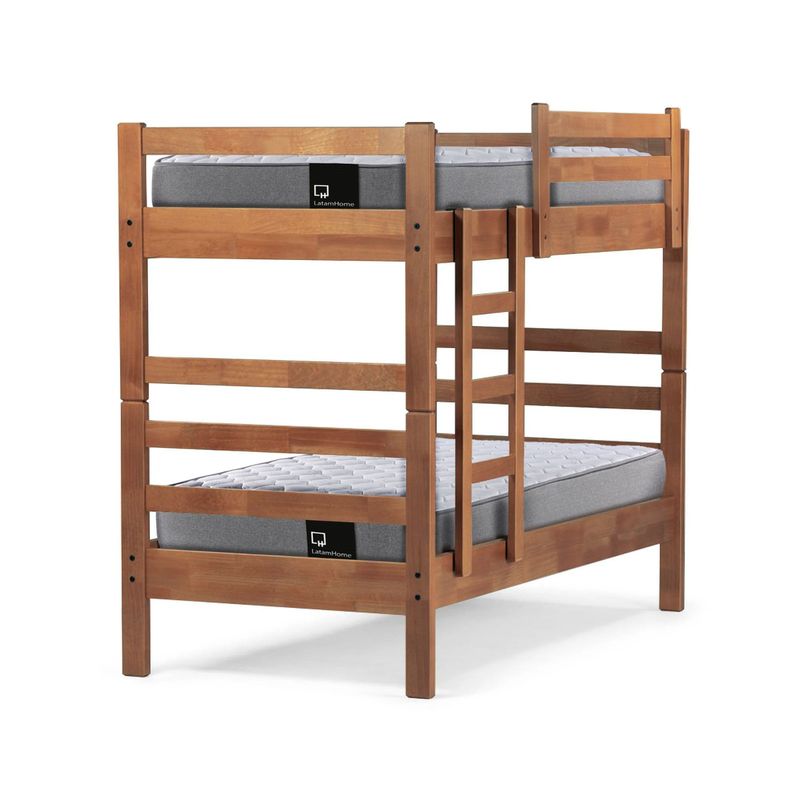 LATAM HOME - Camarote Desmontable Zen + Colchones Best Resortes 1 Plaza Madera