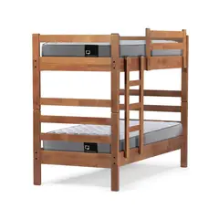 LATAM HOME - Camarote Desmontable Zen + Colchones Best Resortes 1 Plaza Madera