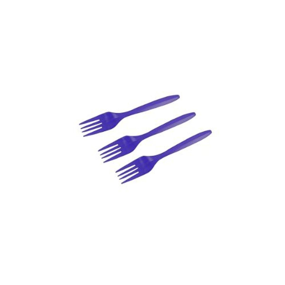 GENERICO - Tenedor Plastico Color Azul 20pcs 14cm