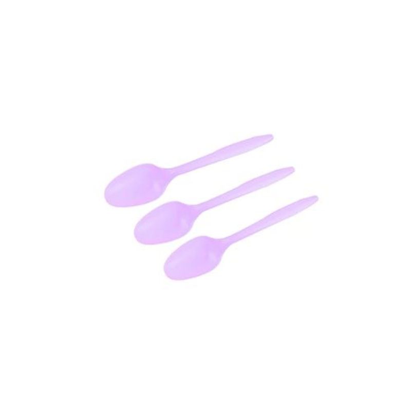 GENERICO - Cucharas Plasticas Color Lila 20pcs 14cm