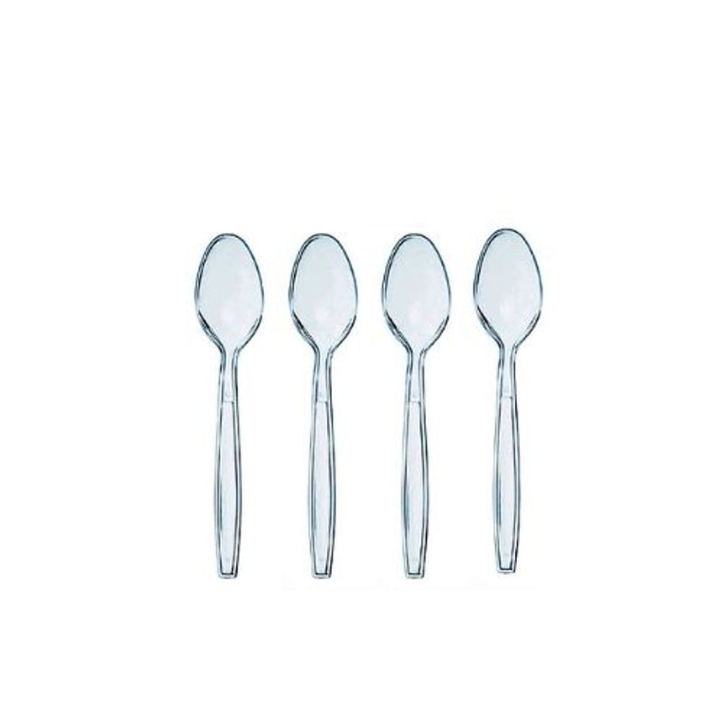 GENERICO - Cucharas Plasticas Color Azul 12pcs 15cm
