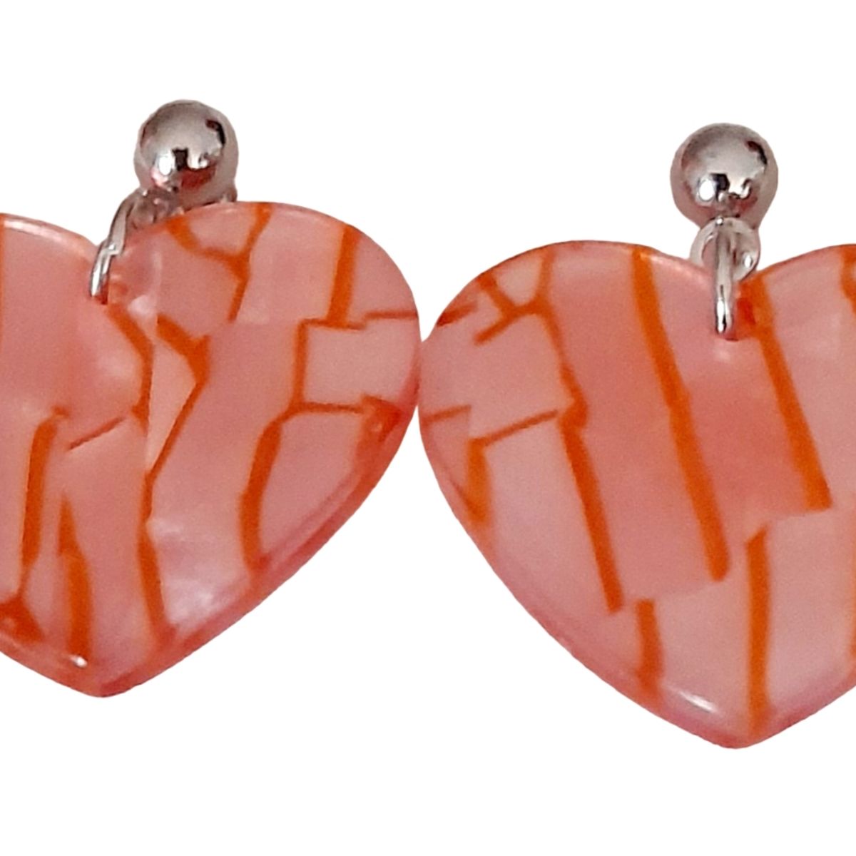 CATHALIFAUDJOYAS - aros acrilico corazón CathalifaudJoyas