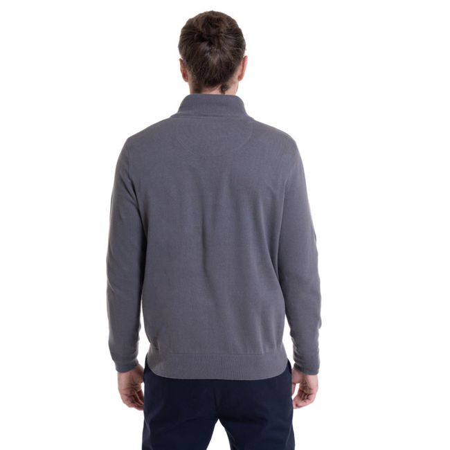 POTROS - Sweater Half Zipper Gris oscuro POTROS