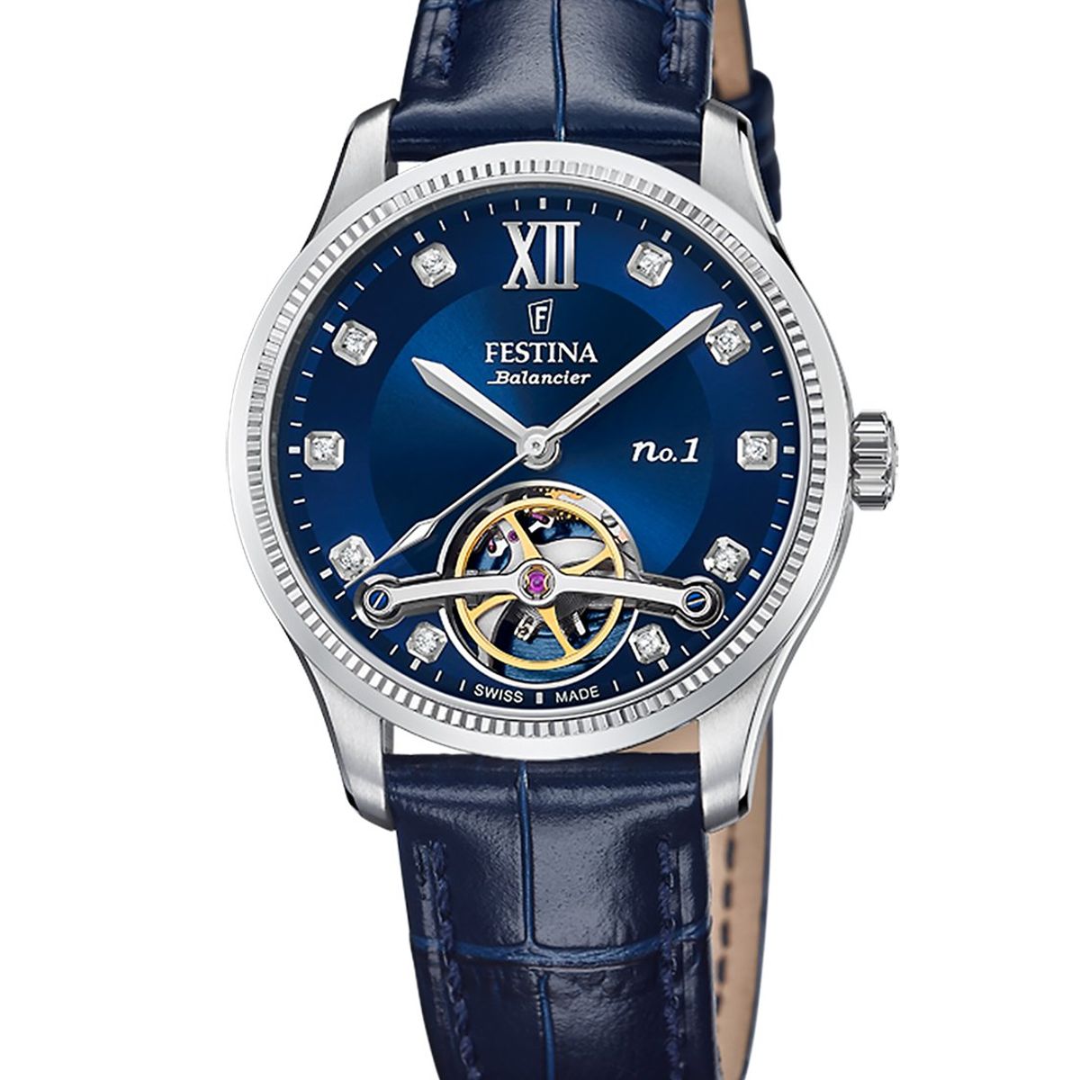 FESTINA SWISS - Reloj F0120/6 Festina Swiss Azul Mujer Swiss Made