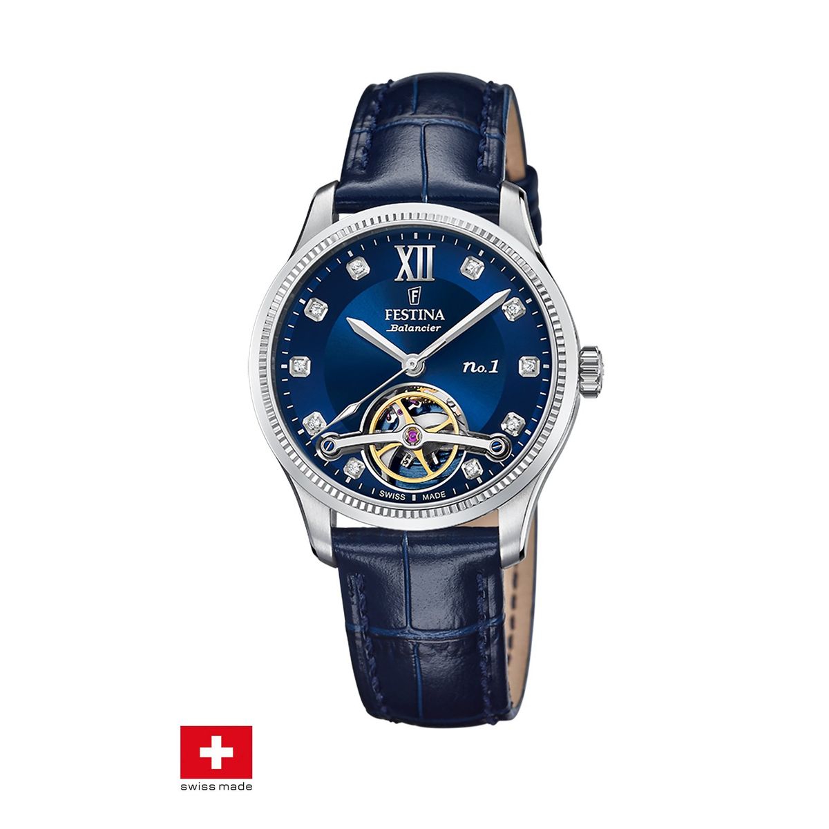 FESTINA SWISS - Reloj F0120/6 Festina Swiss Azul Mujer Swiss Made