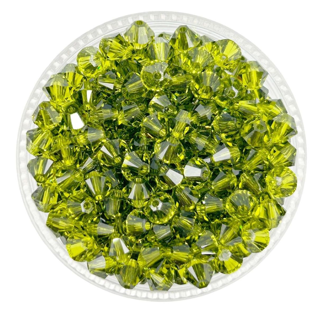 GENERICO - Set De 5 Docenas De Cristal De Swaroski 4 Mm - Verde oscuro