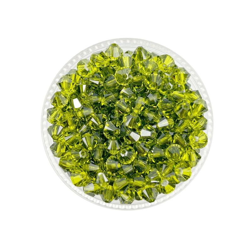 GENERICO - Set De 5 Docenas De Cristal De Swaroski 4 Mm - Verde oscuro