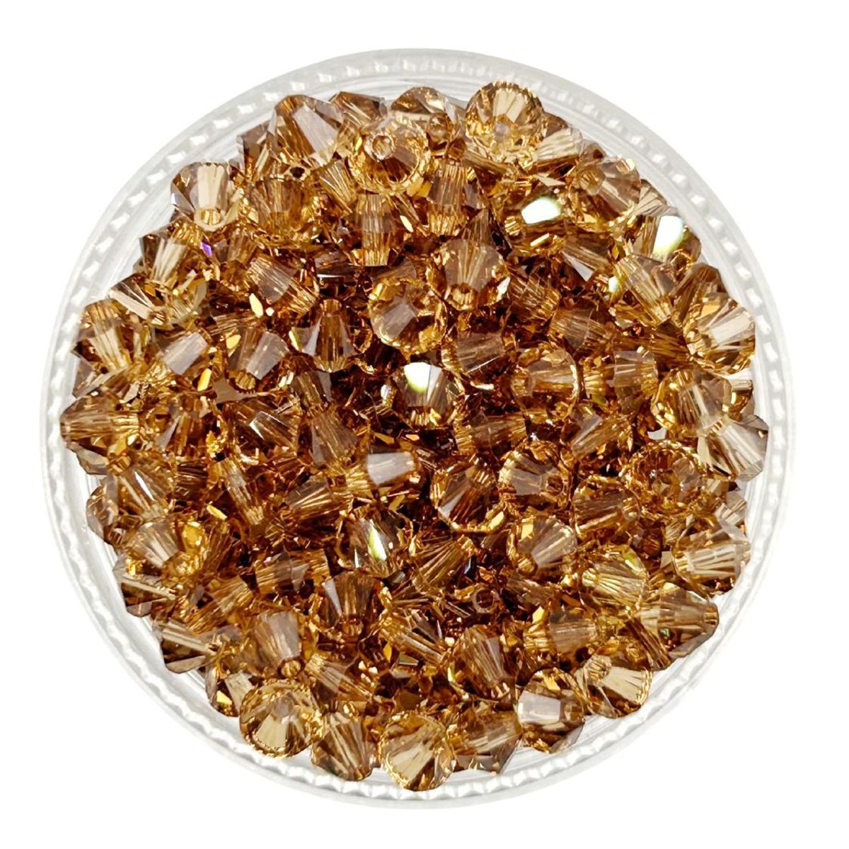 GENERICO - Set De 5 Docenas De Cristal De Swaroski 4 Mm - Cafe