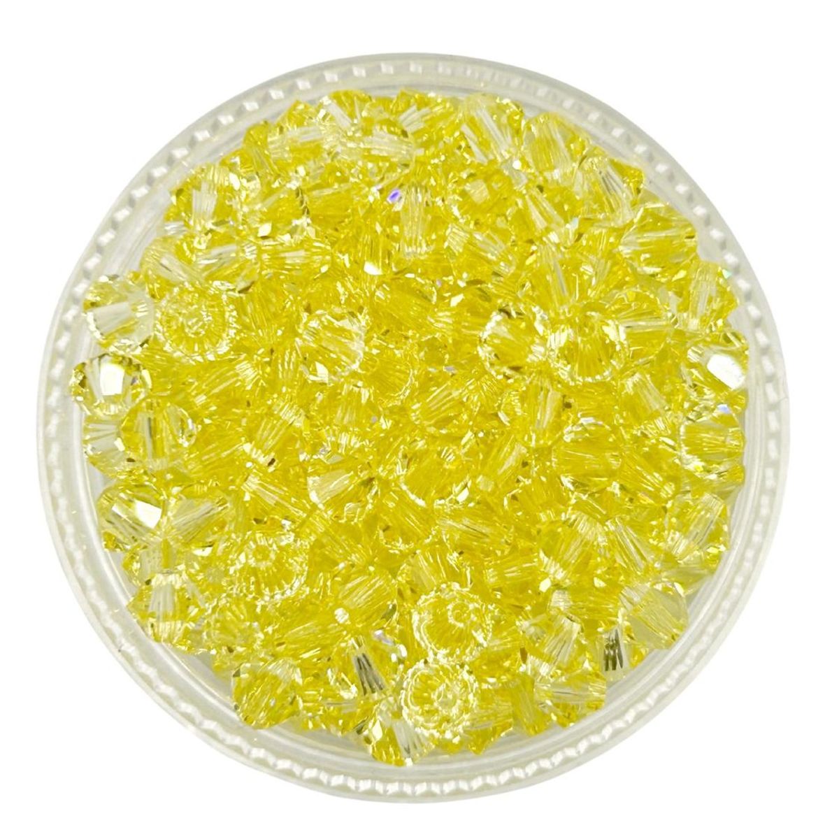 GENERICO - Set De 5 Docenas De Cristal De Swaroski 4 Mm - Amarillo