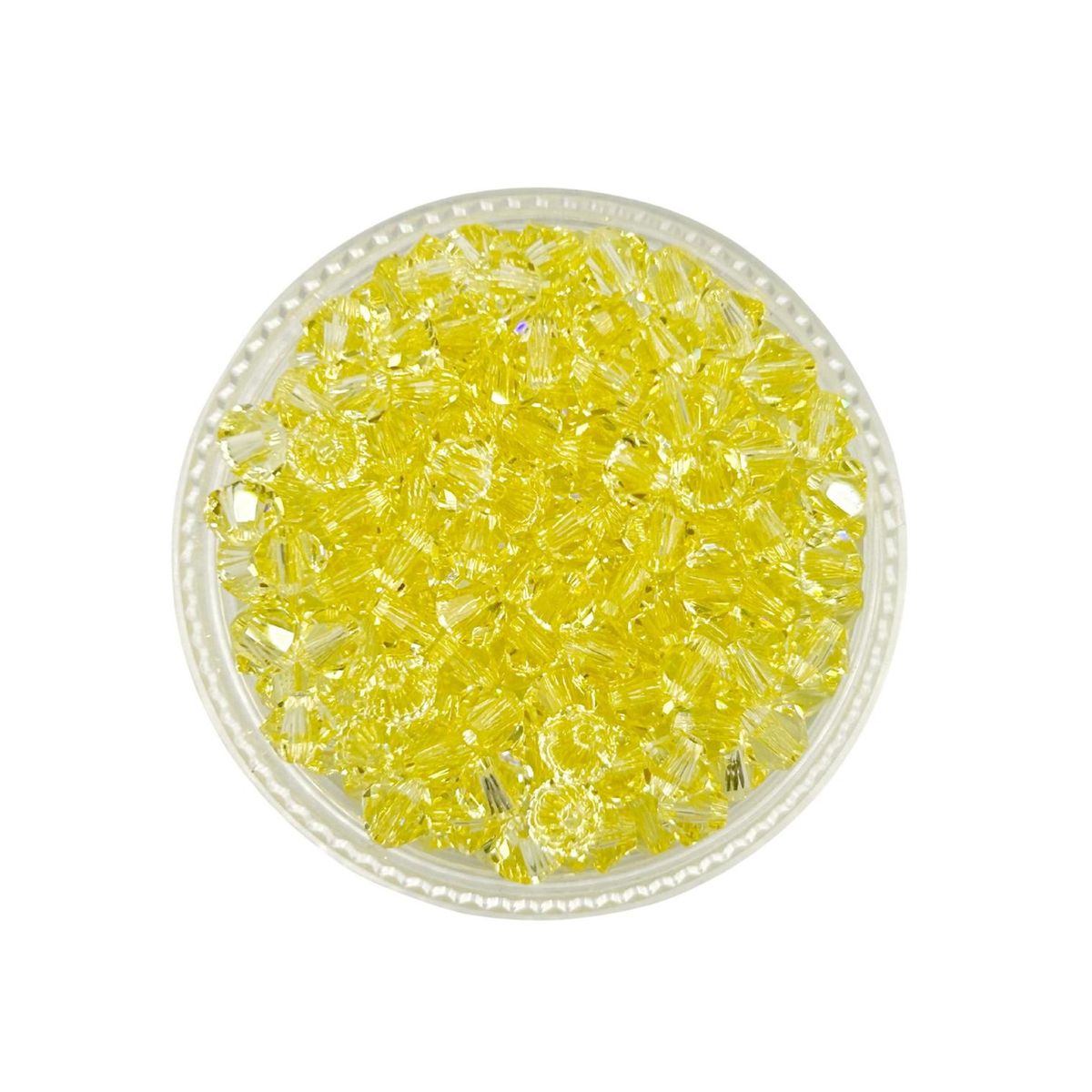 GENERICO - Set De 5 Docenas De Cristal De Swaroski 4 Mm - Amarillo