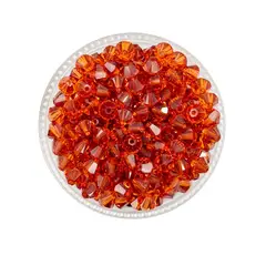 GENERICO - Set De 5 Docenas De Cristal De Swaroski 4 Mm - Terracota