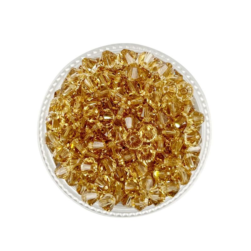 GENERICO - Set De 5 Docenas De Cristal De Swaroski 4 Mm - Marron claro