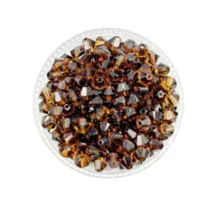 GENERICO - Set De 5 Docenas De Cristal De Swaroski 4 Mm - Marron