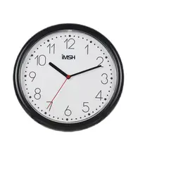 GENERICO - RELOJ DE PARED ANALOGO NEGRO WC25201