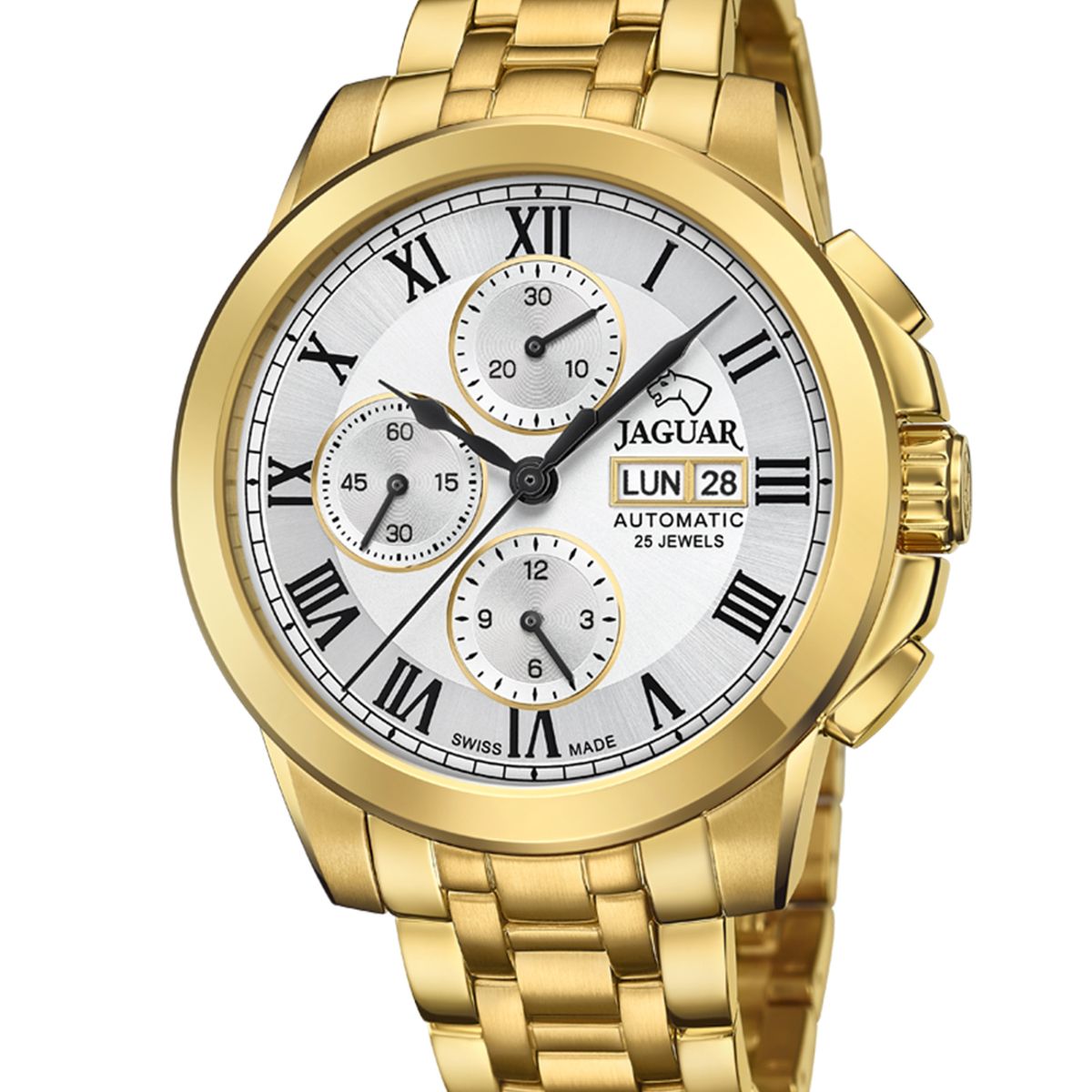 JAGUAR - Reloj J979/1 Jaguar Plateado Hombre Automatico