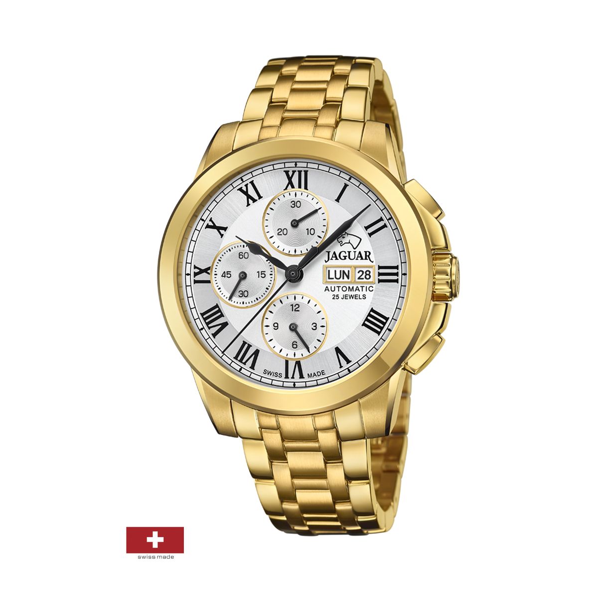 JAGUAR - Reloj J979/1 Jaguar Plateado Hombre Automatico