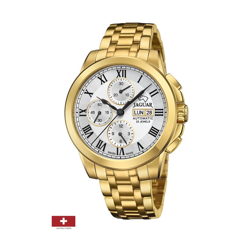 JAGUAR - Reloj J9791 Plateado Jaguar Hombre Automatico JAGUAR