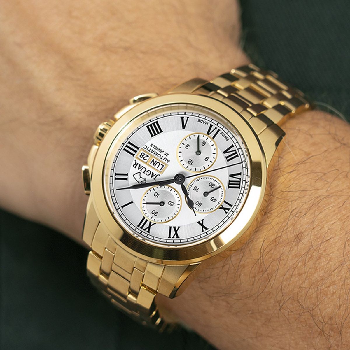 JAGUAR - Reloj J979/1 Jaguar Plateado Hombre Automatico