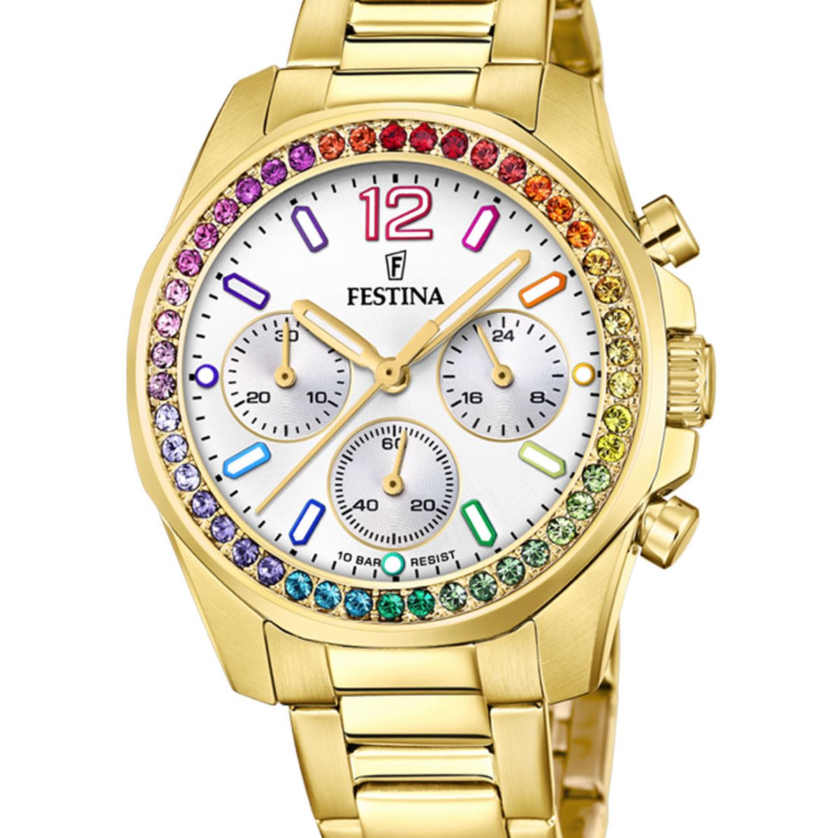 FESTINA - Reloj F20609/2 Festina Blanco Mujer Boyfriend Collection