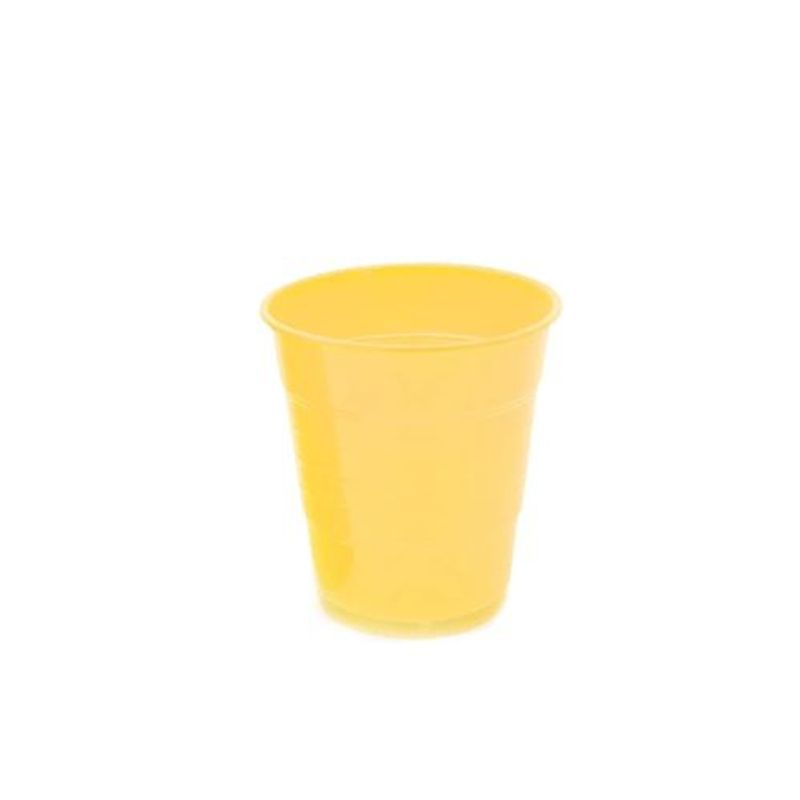 GENERICO - Vaso Plastico 300cc Amarillo 10pcs
