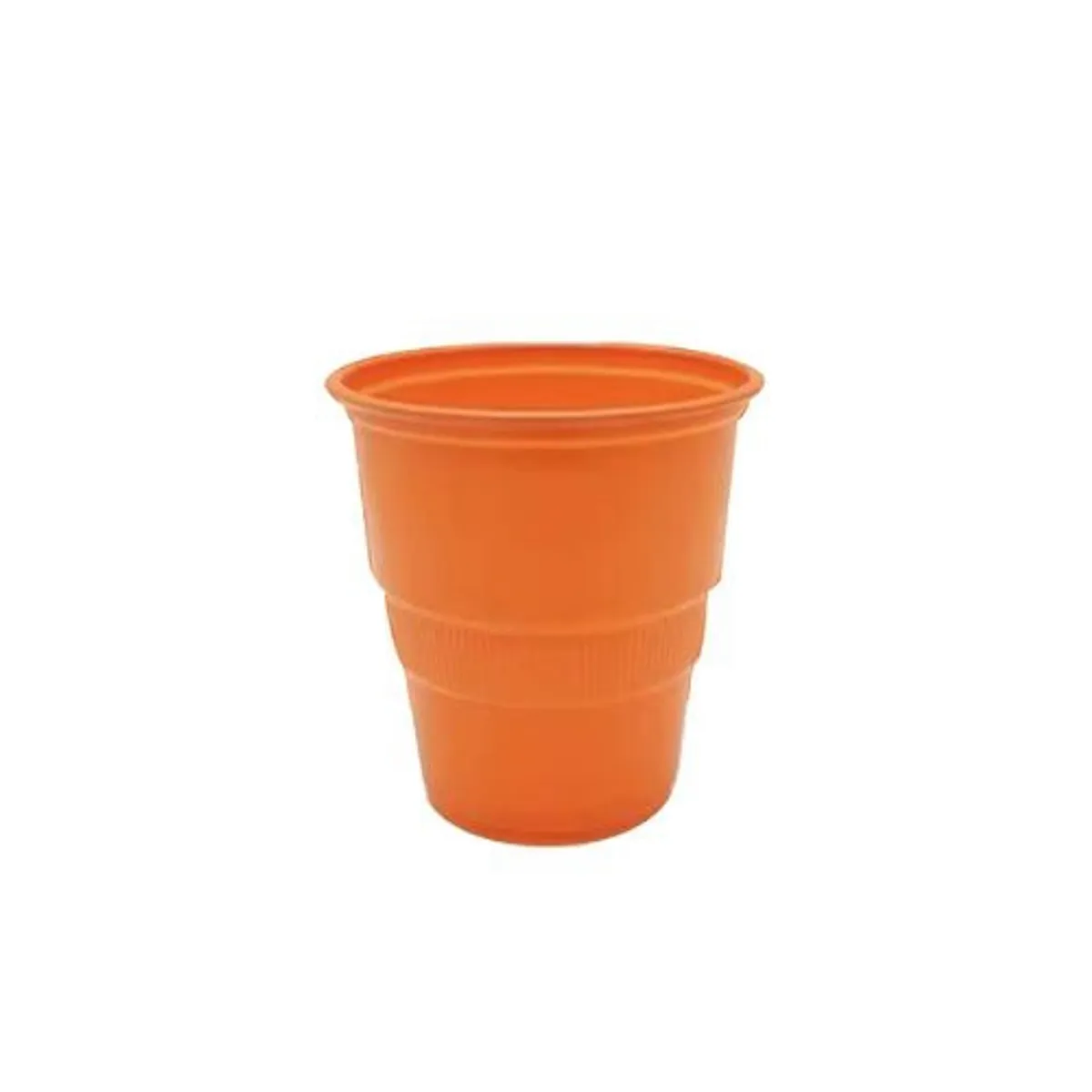 GENERICO - Vaso Plastico 300cc Naranja 10pcs