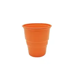 GENERICO - Vaso Plastico 300cc Naranja 10pcs