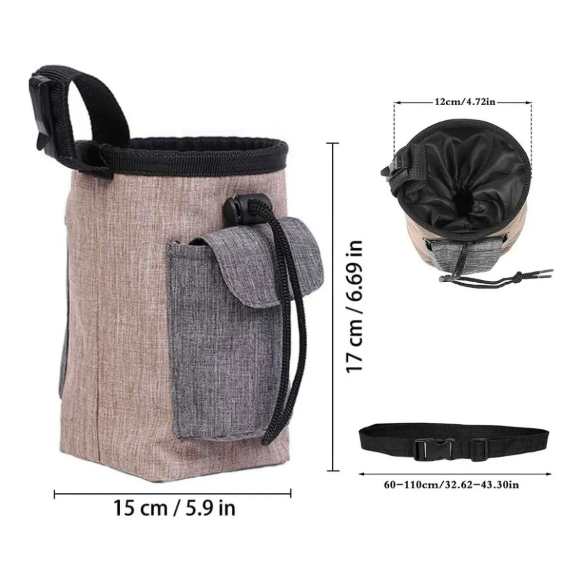 GENERICO - Bolso De Snack O Premios Paseo Entrenamiento Perros