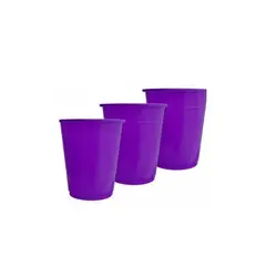 GENERICO - Vaso Plastico Morado 250ml 25pcs