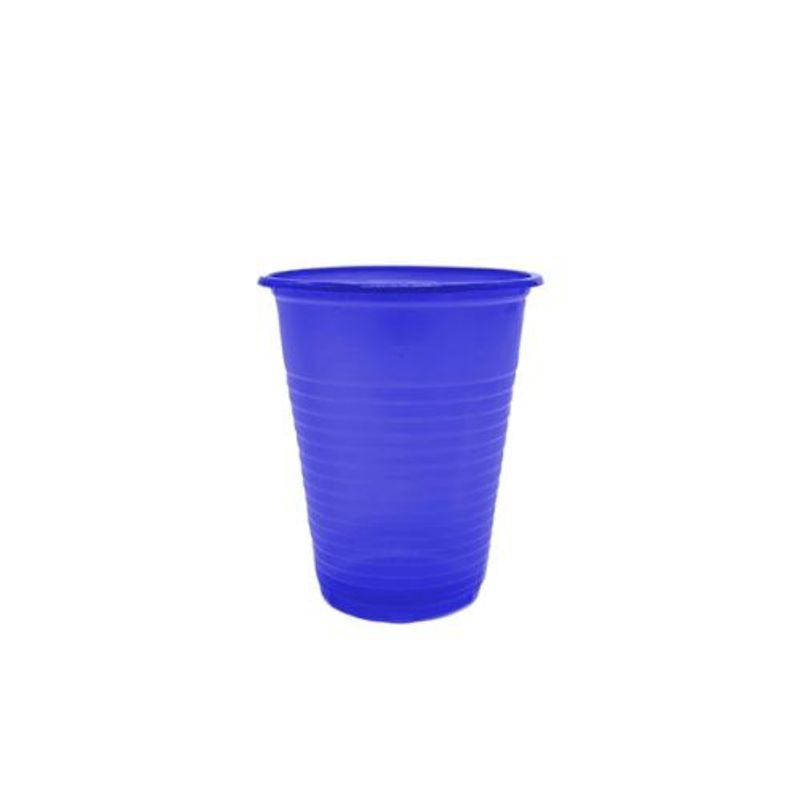 GENERICO - Vaso Plastico Azul Oscuro 200ml 50pcs