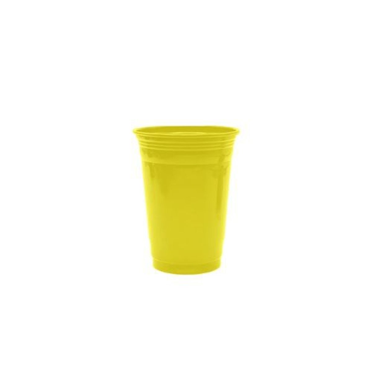 GENERICO - Vaso Plastico Amarillo 16oz 560ml 10pcs