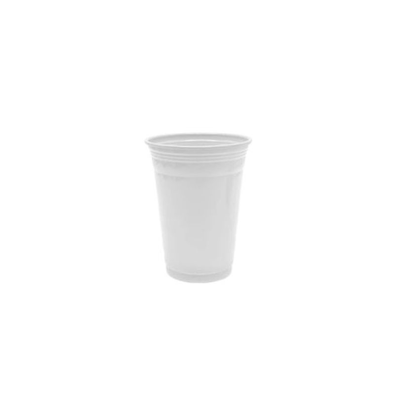 GENERICO - Vaso Plastico Blanco 16oz 560ml 10pcs